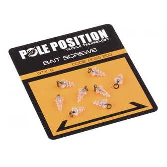 Pole position bait screws, 8 st