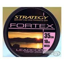 Strategy Fortrex twisted Leader, 10 m, weed, 35 lb