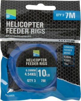 Preston Helicopter Feeder rigs, 3 st/ 7m,  0.28mm