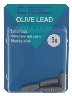 Spro CTec olive lood, keuze  uit 4 gewichten van 1-3 gr.  (resp 7-5 st per verpakking)