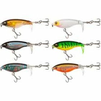 Zebco Plopp Eye, topwater floating . 6,5cm/ 6,4 gr #10 kleur : perl (wit geel)   1 stuk