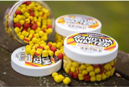 6mm Bandum Wafters van Sonubaits, 45 gr. Roze-wit Krill &amp; squid